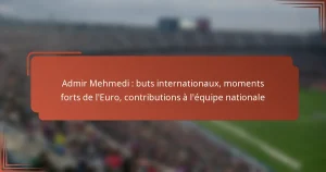 Admir Mehmedi : buts internationaux, moments forts de l’Euro, contributions à l’équipe nationale